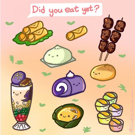 Happy Filipino Independence day! Showing some love by showcasing some yummy Filipino food and when my mom says did you eat yet. Somehow she manages to cook for like 20+ people when it's only for 4 peeps XD .⁠ .⁠ .⁠ #happyfilipinoindependenceday #filipinoartist #filipinofood #filipino #food #asianfood #food #halohalo #siopao #lumpia #filipinx #filipinoamerican #artist #illustrator #illustration #instadaily #instadrawings #instaart #instaartist #kawaiiart #kawaii #cute #digitalart #procreate Filipino Food Drawing Cute, Filipino Doodle Art, Street Foods Philippines Drawing, Filipino Food Cartoon, Filipino Street Food Drawing, Pandesal Drawing, Filipino Food Stickers, Siopao Drawing, Filipino Food Illustration