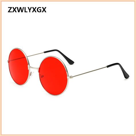 Red Sunglasses Men, Retro Eyewear, Circular Fashion, Uv400 Sunglasses, Cat Eye Sunglasses Women, Cute Sunglasses, Red Sunglasses, Fashion Eye Glasses, Woman Personality