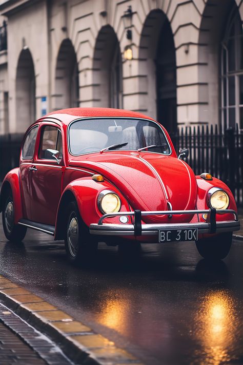 Download this image for Free on Zwin.io Red Vw Beetle, Red Beetle, Slim Jim, Color Splash Photography, Splash Photography, Beetle Car, Vw Beetle Classic, Telephoto Lens, Cars Vintage