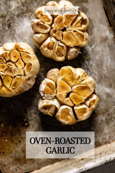 How To Roast Garlic In Oven (Whole Garlic or Individual Cloves) Roast Garlic In Oven, Roast Whole Garlic, Garlic In The Oven, How To Roast Garlic, Roasting Garlic In Oven, Roast Garlic, Roasted Garlic Cloves, Family Dishes, How To Roast