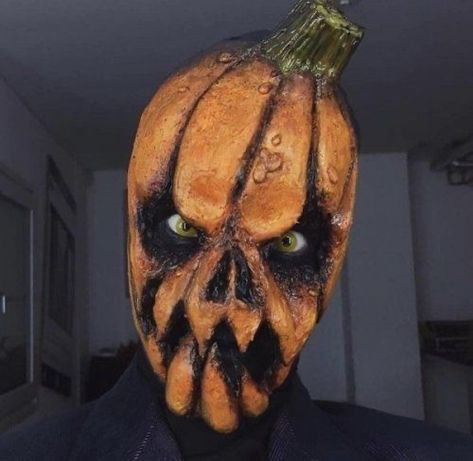 Alien Makeup, Pumpkin Man, Horror Makeup, Random Images, Halloween Makeup Tutorial, Male Makeup, Special Effects Makeup, 31 Days Of Halloween, Sfx Makeup