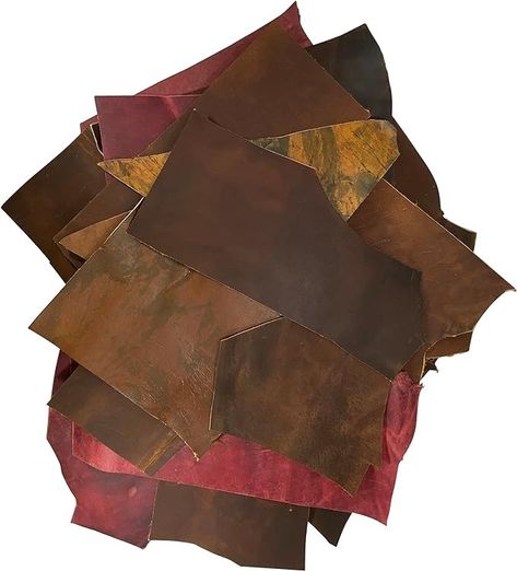 Amazon.com : Leather Scraps for Leather Crafts – 3lbs Mixed Sizes, Shapes with 36" Cord - Full Grain Buffalo Leather Remnants from Journal Making - Great for Jewelry, Wallets, Cricut, Arts & Crafts : Arts, Crafts & Sewing Leather Crafts Cricut, Cricut Leather, Handcrafted Journals, Creating Keepsakes, Wallet Craft, Leather Scrap, Journal Making, Leather Travel Wallet, Raw Leather