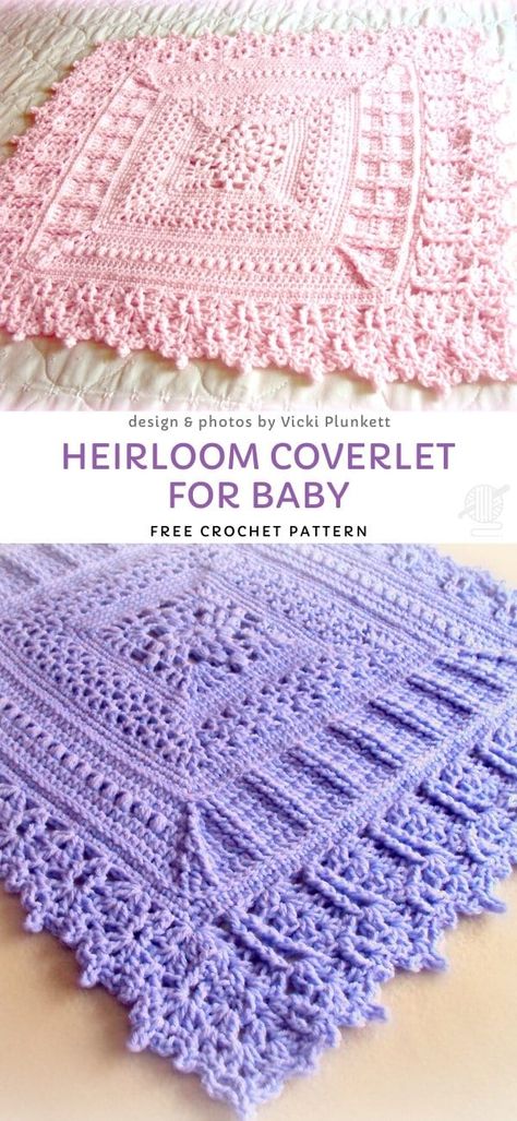 Crocheted Baby Blankets, Baby Afghan Crochet Patterns, Crocheted Blankets, Crochet Baby Blanket Free Pattern, Baby Afghan Crochet, Haken Baby, Crochet Patterns Free Blanket, Crochet Afghans, Crochet Baby Clothes