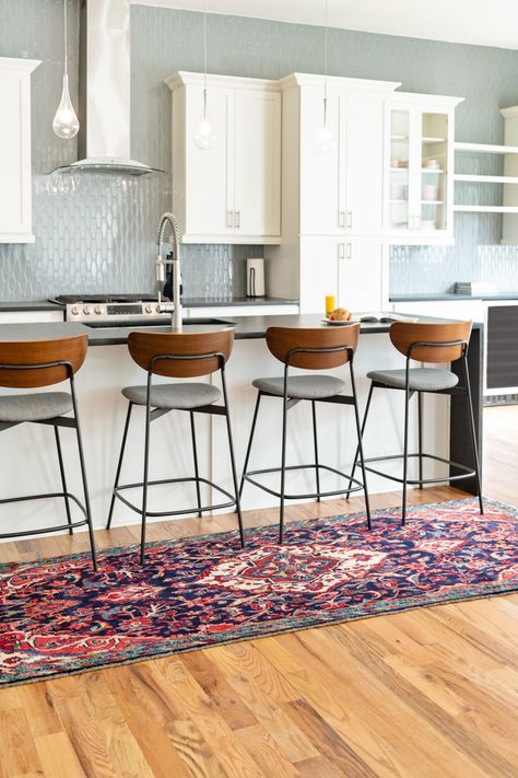 Kitchen Runners, Bar Stools Kitchen Island, Neutral Kitchen, Stools For Kitchen Island, Persian Runner, Kitchen Runner Rug, Kitchen Views, Kitchen Runner, Unique Loom