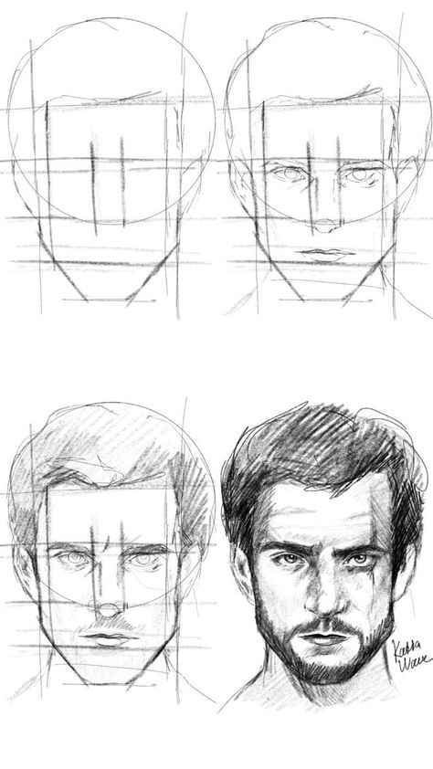 Face Proportions Drawing Sketches, How To Draw A Face Shape, How To Draw Face Shapes, Face Structure Drawing, Face Shapes Drawing, Drawing Face Shapes, Face Proportions Drawing, Realistic Face Drawing, Male Face Drawing