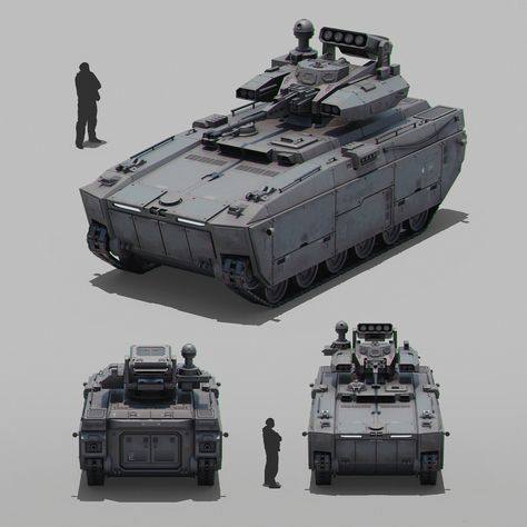 Cyberpunk Armored Vehicle, Apc Concept Art, Sci Fi Apc, Uav Concept, Apc Concept, Two Door Jeep Wrangler, Sci Fi Tank, Vehicle Concept, Concept Vehicles Sci Fi