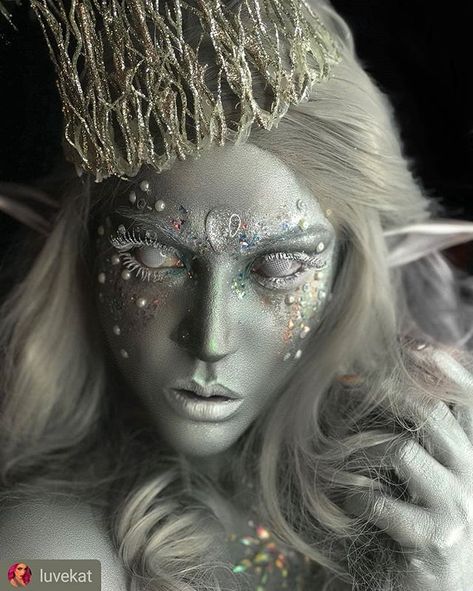 HAILSTONE QUEEN  Makeup Body Painting Art Idea By  @luvekat    Tag your friend who'll love this!   Check Out Our Shop For Top Recommended Makeup Products.  Link in our bio. @halloweencolor   Follow @halloweencolor for Daily Creative MUA Ideas & Amazon Makeup Products Promo Codes! Tag us @halloweencolor & #halloweencolor to get featured!   #sfxmakeup #makeupartist #makeuppaint #makeup #sfxmua #makeuptutorial #muaaddict #cosplaymakeup #makeupinspo #makeupparty #makeupideas #makeuplooks #makeupvideos #makeuplover #makeupjunkie #makeuplife #makeupaddict #makeupmafia #halloweenmakeup #halloweenmakeupideas #makeuptransformation #makeupartistsworldwide #makeuptime #makeuponpoint #makeuponfleek #crazy_makeups #makeprevolution #makeuptransformation #makeupoftheday #sfxartist Recommended Makeup, Body Painting Art, Amazon Makeup, Halloween Color, Metallic Powder, Queen Makeup, Liquid Makeup, Makeup On Fleek, Sfx Makeup