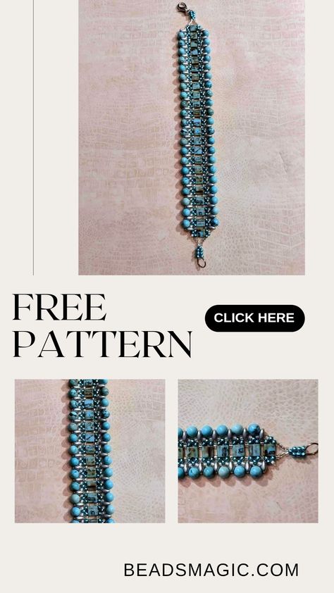 Free beading pattern, superduo tutorial, seed beads, free beading tutorial, diy bracelet, diy jewelry, beadwork, seed beads tutorial, bracelet tutorial, beaded bracelet, superduo bracelet, turquoise bracelet, beads tutorial, beading school, step by step tutorial, beading, beadweaving Pinch Beads Pattern Free, Seed Bead Projects Free Pattern, Beadwork Patterns Free Seed Bead Tutorials, Bead Weaving Patterns Free, Superduo Bracelet Pattern, Superduo Bracelet Tutorial, Seed Bead Jewelry Tutorials, Free Beading Tutorials, Seed Bead Patterns Free