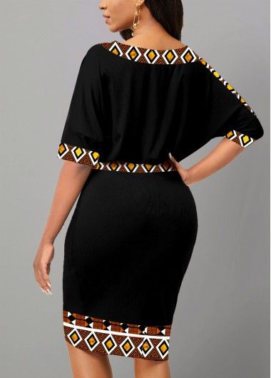 Black Boat, 2piece Outfits, African Print Dress Ankara, Best African Dresses, Short African Dresses, Dinner Dress Classy, Bodycon Dress With Sleeves, African Print Dress, African Print Fashion Dresses