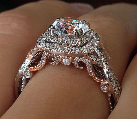 Verragio rings are famous for their attention to detail, especially the gorgeous gallery (side view of the ring) Gold Har, Jewellery Organizer, Verragio Engagement Rings, Jewellery Stand, Jewellery Sale, Buying An Engagement Ring, Earring Organizer, Gold Designs, Jewellery Gold