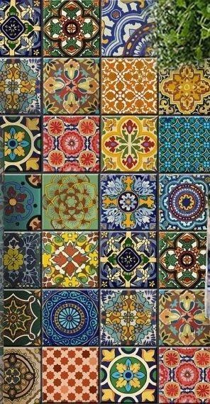 Colorful Tiles, Bohemian Kitchen, Moroccan Tiles, Moroccan Decor, Beautiful Tile, Boho Home, Moroccan Style, Tiny Homes, Tile Patterns