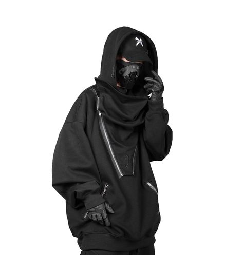 Techwear Design, Black Sweatsuit, Techwear Streetwear, Trendy Boy Outfits, Streetwear Hoodie, Casual Outfit Inspiration, Weather Tech, Dark Star, Tech Fashion