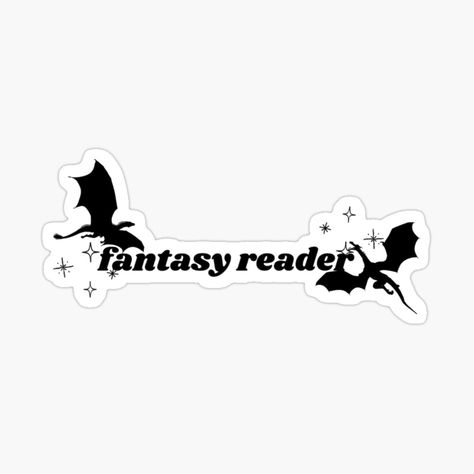 Get my art printed on awesome products. Support me at Redbubble #RBandME: https://www.redbubble.com/i/sticker/fantasy-reader-dragon-sticker-by-babygcreative/160466554.EJUG5?asc=u Dragon Stickers Printable, Fantasy Book Stickers, Stickers Book Aesthetic, Cute Book Icon, Readers Stickers, Journal Stickers Ideas, The Cruel Prince Stickers, Books Stickers Aesthetic, Bookish Stickers Printable