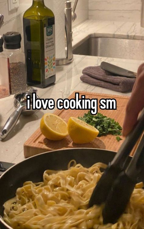 I Love Cooking Quotes, Love Cooking Quotes, Best Friend Questions, Cooking Quotes, Make Pasta, Questions For Friends, Whisper Girl, Secret Admirer, Kitchen Aesthetic