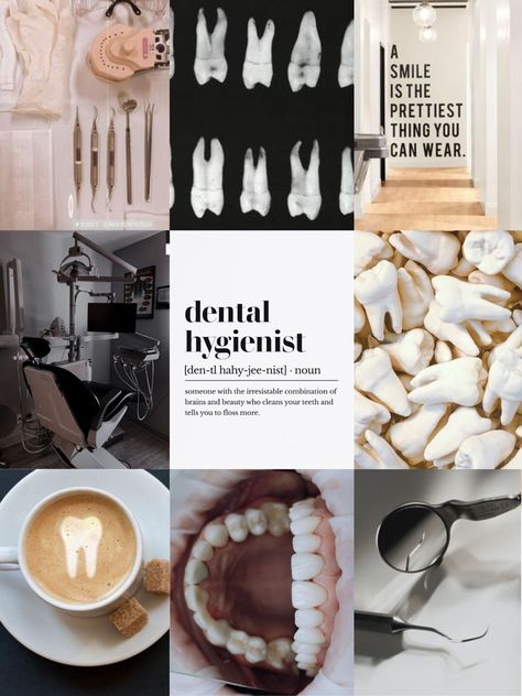 Dentist Hygienist Aesthetic, Dental School Vision Board, Dental Hygiene Aesthetic Wallpaper, Dental Assistant Vision Board, Dental Hygienist Vision Board, Dental Vision Board, Dental School Motivation, Dentist Assistant Aesthetic, Dental Hygiene Student Aesthetic