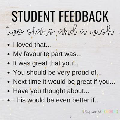 Teachers need to regularly assess their students' progress by giving them feedback. They should use multiple acessible methods and tools. Student Feedback Ideas, Giving Feedback To Students, Feedback For Teachers From Students, Positive Feedback For Students, Positive Comments For Students, Student Feedback For Teachers, Teacher Feedback To Students, Teacher Feedback From Students, Writing Feedback For Students