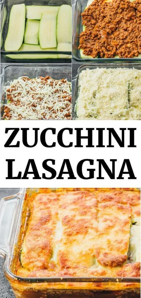 Creative Cookery, Cottage Meals, Zucchini Recipes Healthy, Best Zucchini, Zucchini Noodle, Keto Lasagna, Traditional Lasagna, Zucchini Lasagna, Resep Diet