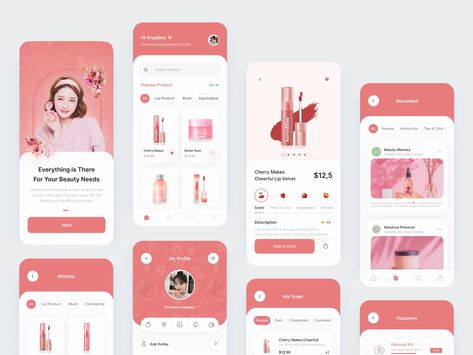 Cool App Design, Figma Design Ideas, Login Ui, Beauty Web, Login Page Design, Makeup App, Figma Design, App Home Screen, App Design Layout