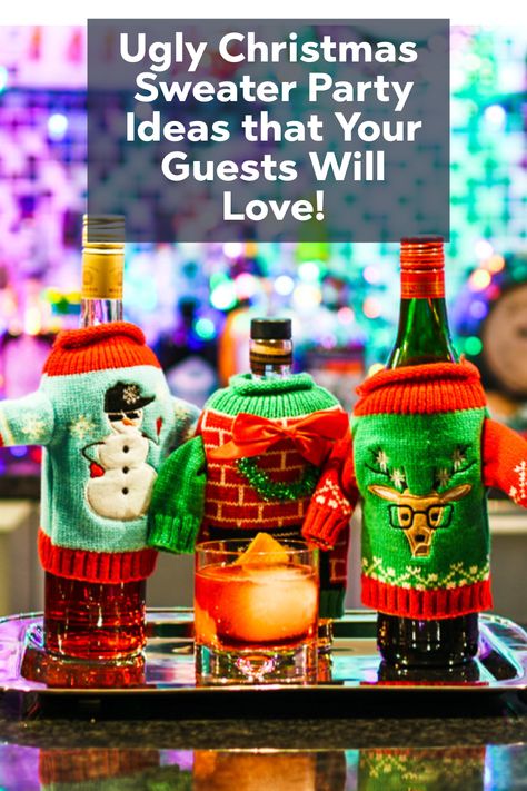 🎄👒 Make your holiday party the talk of the town with these Christmas Ugly Sweater Party Ideas that your guests will adore! Get ready to create memories that will last a lifetime with these easy and fun ideas! Follow us for more! ✨ Ugly Christmas Sweater Party Ideas Decor, Ugly Sweater Party Ideas, Ugly Christmas Sweater Party Ideas, Sweater Party Ideas, Christmas Ugly Sweater Party, Unique Birthday Party Themes, Cool Gingerbread Houses, Birthday Party Decorations Diy, Christmas Ugly Sweater