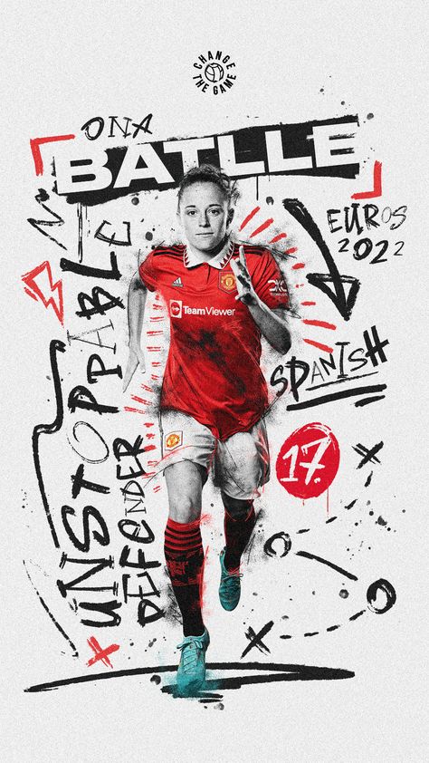 Man Utd - Change The Game Photo Illustrations on Behance Soccer Illustration, Sports Design Layout, Sports Illustration, Idle Game, Game Photo, Sports Advertising, Sports Design Ideas, Front Cover Designs, Hand Drawn Elements