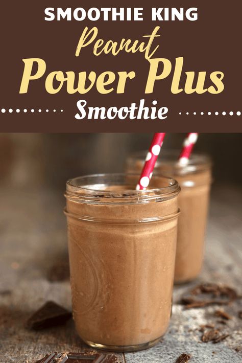 Enjoy this Smoothie King classic in the comfort of your own home! It's the perfect recipe to get you going and energized in the morning. Smoothie King Peanut Power Plus Recipe, Diy Smoothies Recipes, Smoothie King Recipes, Diy Smoothies, V Shred, Nutritious Smoothie Recipes, Protein Yogurt, High Protein Smoothies, Smoothie King