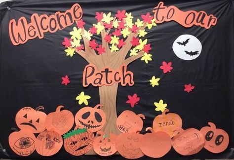 Welcome To Our Patch Fall Church Bulletin Boards, Daycare Bulletin Boards, December Bulletin Boards, October Bulletin Boards, Welcome To Our Patch, Elementary Bulletin Boards, College Bulletin Boards, Thanksgiving Bulletin Boards, Valentines Day Bulletin Board