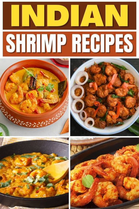 Get a taste of India with these Indian shrimp recipes! From masala to korma to curry, these authentic dishes make for some winning meals. Indian Shrimp Recipes, Shrimp Entrees, Prawn Korma, Indian Shrimp, Shrimp Butter, Flavorful Shrimp, Butter Masala, Curry Dishes, Shrimp Dishes