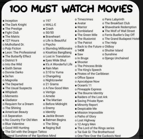 Best 90s Movies List, Must Watch Movies List Classics, Movies You Must Watch List, Classic Movies To Watch List, Amazing Movies To Watch, Best Movies To Watch List, Interesting Movies To Watch, Must Watch Movies, Movies To Watch List