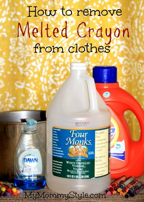 How To Remove Crayon From Clothes, Removing Crayon From Clothes, Healthy Lunch Box Ideas, Laundry Help, Melted Crayons, Homemade Toilet Cleaner, House Maintenance, Laundry Time, Lunch Box Ideas