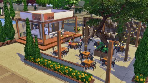 Sims 4 Cat, Sims 4 Restaurant, Asian House, Sims Free Play, David Sims, Victorian Wallpaper, Sims 4 House Design, Casas The Sims 4, Sims Building