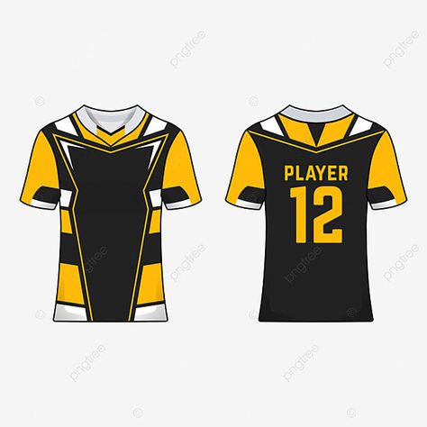 Jersey Illustration, Rugby Jersey Design, Yellow Jersey, Design Jersey, Design 2023, Rugby Jersey, Yellow Pattern, Black And Yellow, Jersey Design