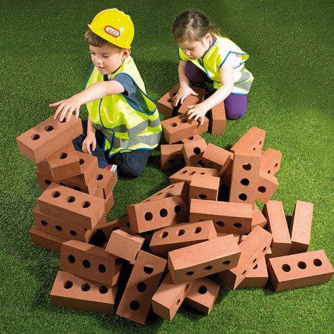 Foam Building Blocks, Engineering Design Process, Brick Construction, Construction Area, Kids Blocks, Woodworking Toys, Foam Blocks, Kindergarten Learning, Brick Colors