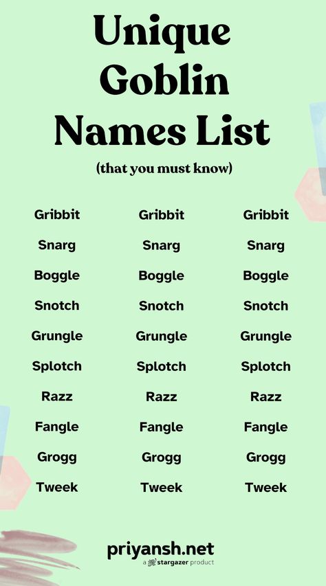 Looking for the perfect goblin name? This list has 30+ creative, unique, and fierce options for your fantasy character or world-building. From Shadowfang to Whisperwind, find the perfect name to embody your goblin's personality! Goblin Names, Neutral Names, Fantasy Character Names, Fantasy Names, Name List, Female Names, Name Generator, Knowledge And Wisdom, Unique Names