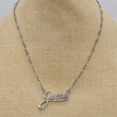 Guess Silver Plated Guess Signature 14” Figaro Chain Necklace - Pre-Owned Guess Jewelry, Figaro Chain Necklace, Figaro Chain, Figaro Chains, Timeless Accessories, Simple Elegance, Signature Design, Silver Plate, Silver Plated