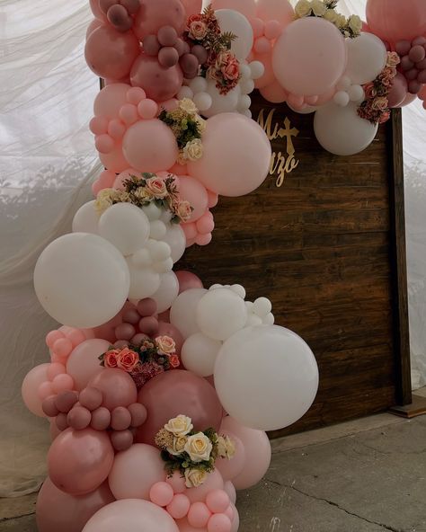 Mi Bautizo #events #eventinspiration #eventinspo #inspo #eventstyle #eventplanner #styledevents #backdrop #party #kidsparty #kidspartyideas #birthday #birthdayparty #baby #balloons #balloongarland #losangeles #partyinspiration #partyinspo #moment #cumple #brissizevents #creativebrissiz #perfectgift #1stbirthday #celebration #partyballoons Balloons On Backdrop, Baby Balloons, Blush Balloons, Father Daughter Dance, Event Inspiration, Father Daughter, Balloon Arch, Party Inspiration, Event Styling