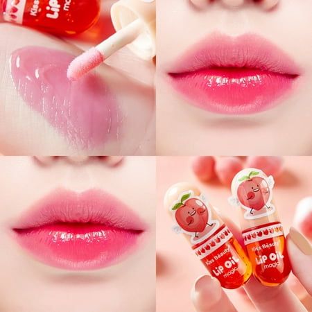 Natural Lip Gloss, Color Changing Lipstick, Peach Lips, Lipgloss Lips, How To Apply Lipstick, Lip Hydration, Daily Makeup, Natural Lips, Eyebrow Makeup