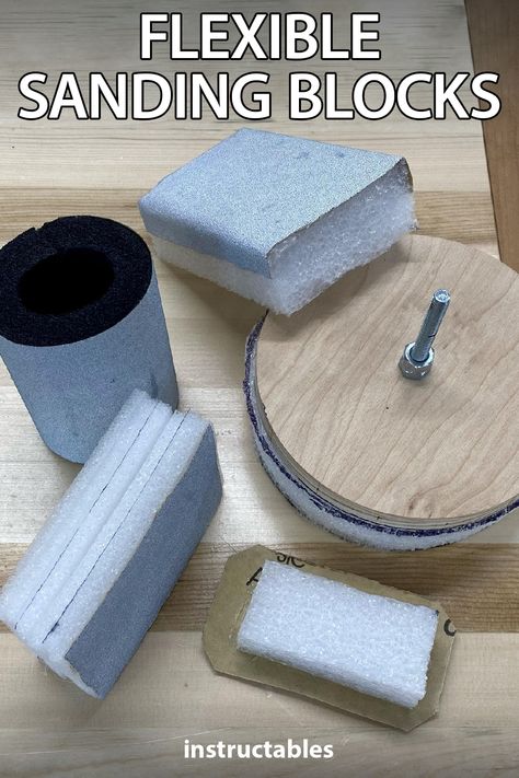 Wood Sanding Tools, Diy Sanding Block, Diy Sanding, Woodshop Tools, Building Things, Sanding Wood, Workshop Tools, Dremel Carving, Paint Tips