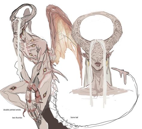 Form Concept, Carved Skulls, Arte Pin Up, People With Disabilities, 다크 판타지, Monster Concept Art, Fantasy Creatures Art, Mythical Creatures Art, Monster Design