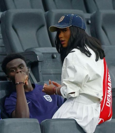 Football Wife Aesthetic, Tolami Benson, Couple Football, Football Wife, Footballers Wives, Football Couples, Bukayo Saka, Jennifer Williams, Football Wags