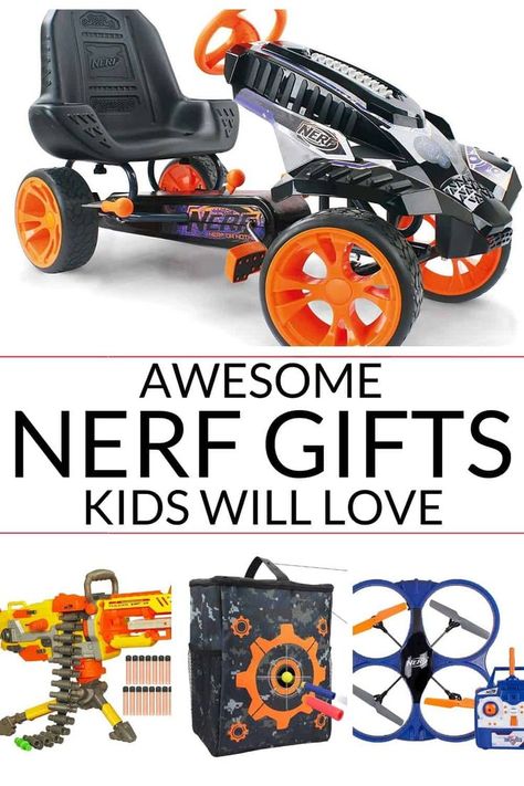 The best Nerf gun gift ideas including cool Nerf guns, ride ons, accessories and other items Nerf fans of all ages will love! #itisakeeper #giftguide #christmas #toys Nerf Accessories, Puppy Hats, Nerf Toys, Gift Guides, Gifted Kids, Christmas Toys, Educational Activities, Favorite Pins, Toys Gift