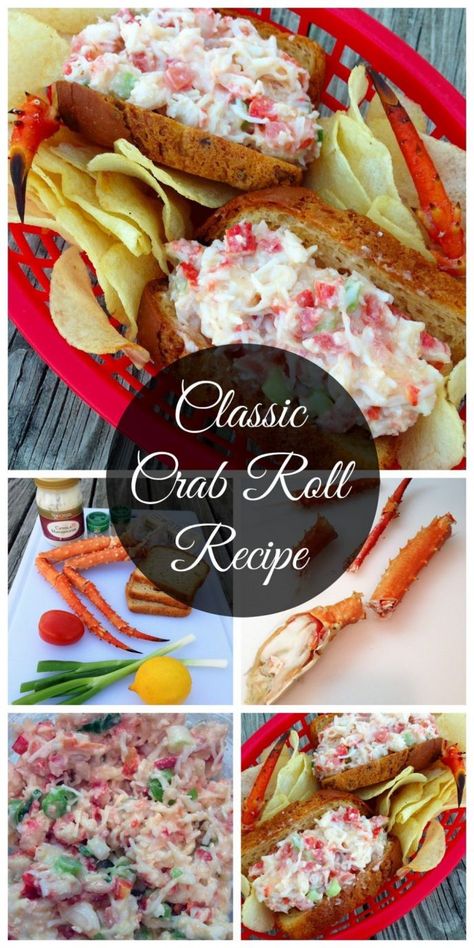 Crab Sandwich, Crab Rolls, Lump Crab, Crab Salad, Crab Recipes, Roll Recipe, Crab Meat, Wrap Sandwiches, Rolls Recipe