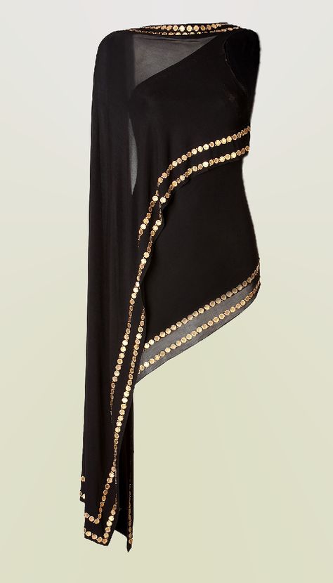 Donna Karan coin embellished top فستان سهرة, Moda Vintage, Indian Designer Wear, Donna Karan, Designer Wear, Indian Wear, Black Top, Evening Wear, Indian Fashion