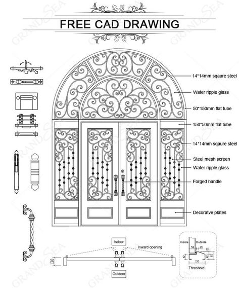 wrought iron door with sidelights Wrought Iron Glass Door, Single Entry Iron Front Door, Wrought Iron Main Door, Arched Iron Front Door Single, Glass Front Entry Doors, Entry Door With Sidelights, Iron French Doors Us Door & More Inc, Wrought Iron Entry Doors Pinky’s Iron Doors, Wrought Iron Entry Doors