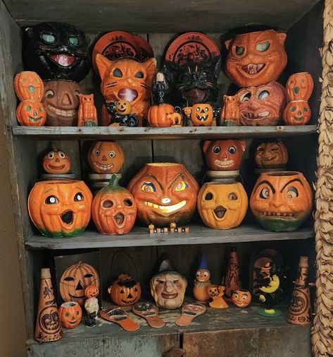 Halloween Antiques, Antique Halloween, Clay Halloween, Halloween Vintage, Vintage Halloween, Halloween