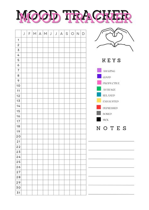 Track your mood and see how it changes over time. Identify patterns and triggers, and learn how to improve your mental health. 

Available on [Pinterest] Mood Chart Ideas, Diary Mood Tracker, Mood Chart Printable, Pink Mood Tracker, Cute Mood Tracker Printable, Diy Mood Tracker, Mood Chart Bullet Journal, Mode Tracker, Weekly Mood Tracker