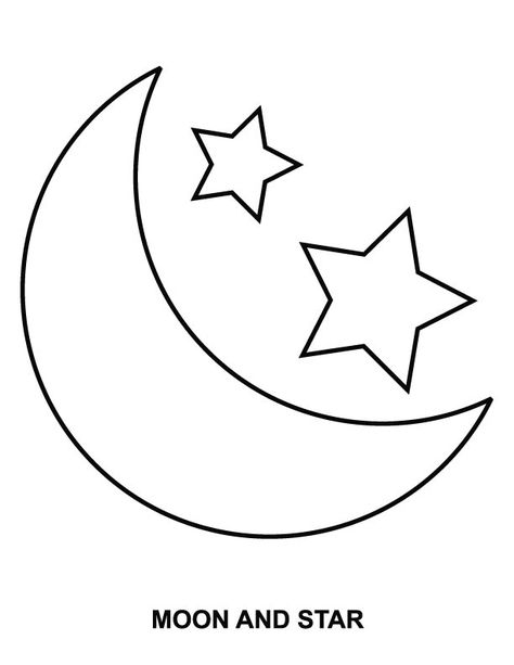 Stars Coloring Pages - Best Coloring Pages For Kids Stars Template, Moon Coloring Pages, Moon Crafts, Star Coloring Pages, Ramadan Activities, Star Template, Ramadan Crafts, Sun Moon Stars, Ramadan Decorations