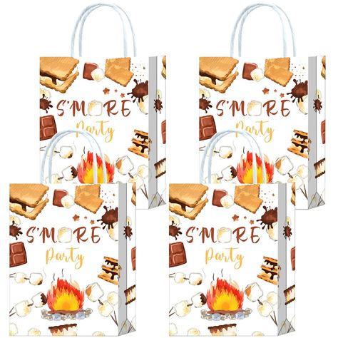 PRICES MAY VARY. S'mores Fun Goodie Bags content:you will get 16 pieces of S'mores Bonfire paper Gift bags with handles,each Campfire Snacks bag is 8.3 x 5.9 x 3.1 inches/21 x 15 x 8 cm,a suitable size to store S'more theme toys, snacks, gifts, small accessories and more Smores Party Treat Bags have a wide applications, Christmas s'more season, S'mores Bonfire Decor Party Bags could be used as goody bags,favor bags,candy bags,wrapping gifts bags, for kids birthday party,baby shower,, kids activi Smores Gift Ideas, Smores Party Favors, Bonfire Decor, Camping Party Decorations, Camping Party Favors, Campfire Snacks, Smores Party, Camping Christmas, Baby Shower Christmas