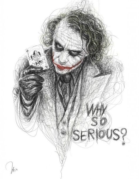 @JokerSATX | Minds Drawing Scribble, Joker Drawing, Drawing Wallpaper, Why So Serious, The Joker, Drawing Ideas, Pen