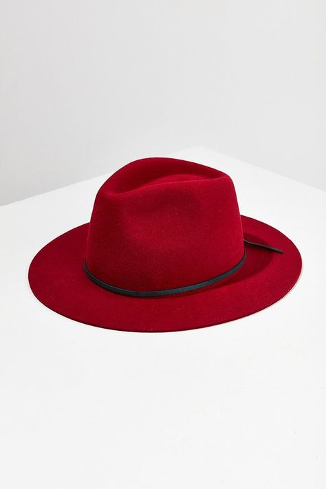 Brixton Wesley Fedora Sandiego Aesthetic, Carmen Sandiago, Red Fedora, Casually Chic, Carmen Sandiego, Wool Fedora, Red Fits, T Love, Love Hat