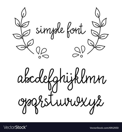 Handlettering Alphabet, Bujo Lettering, Cursive Handwriting Fonts, Cursive Fonts Alphabet, Calligraphy Cursive, Cute Calligraphy, Letters Typography, Handwriting Ideas, Fonts Handwriting Alphabet